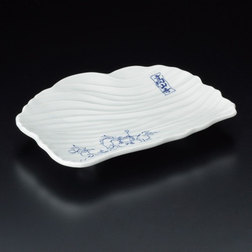 24209-291 イングレ高山寺波彫り焼物皿|業務用食器カタログ陶里30号