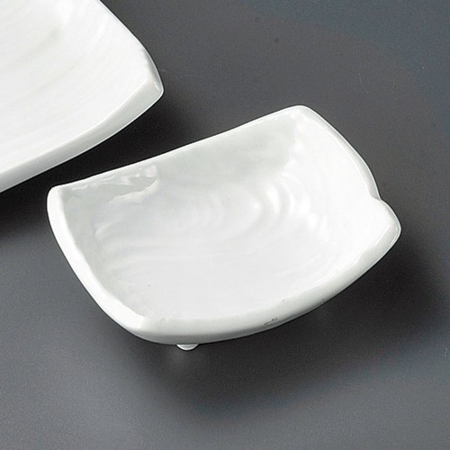 26011-291 白磁流水型長角小皿|業務用食器カタログ陶里30号