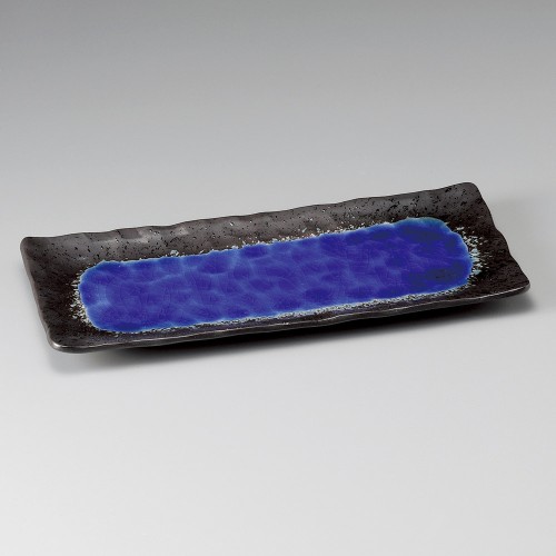 27309-611 深海(ブルー)さんま皿|業務用食器カタログ陶里30号