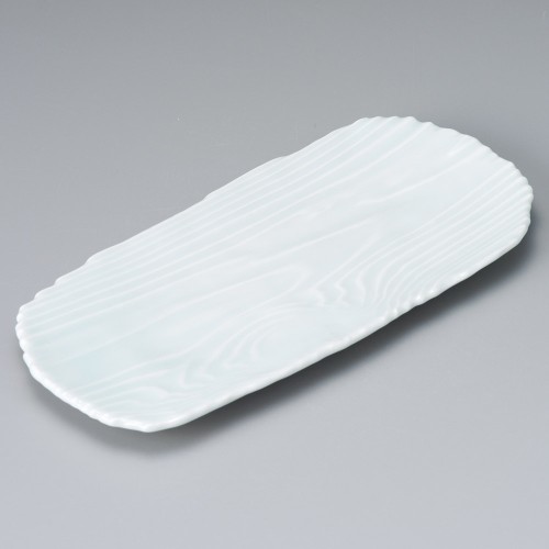 27710-531 青白木目型焼物皿|業務用食器カタログ陶里30号