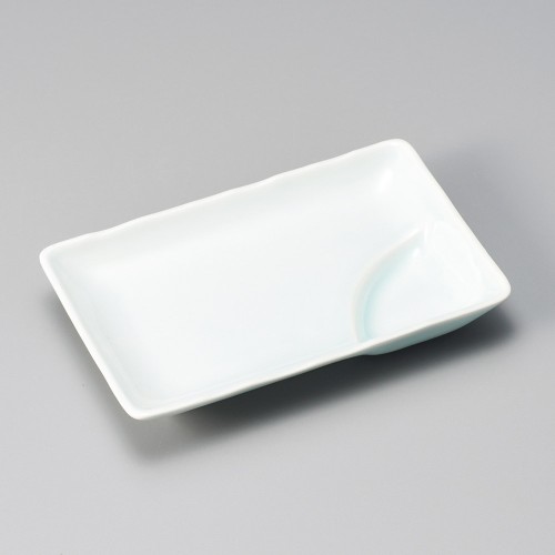 28010-451 青白磁6.0長角仕切皿|業務用食器カタログ陶里30号