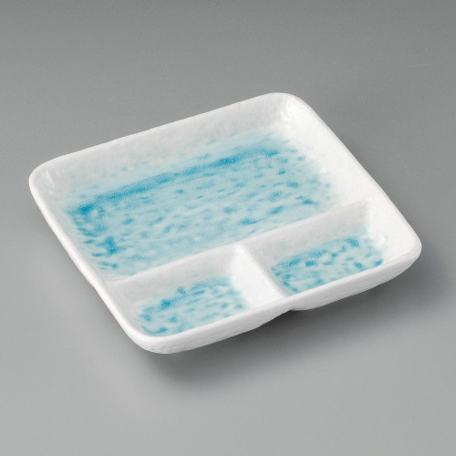 28201-151 白流水正角仕切皿|業務用食器カタログ陶里30号