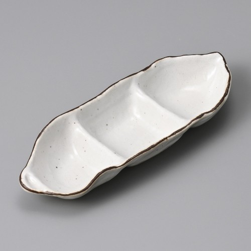 28311-131 白石空豆三品鉢|業務用食器カタログ陶里30号