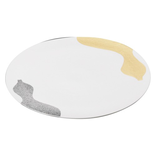 28906-471 ひさご金銀フラット皿-小|業務用食器カタログ陶里30号