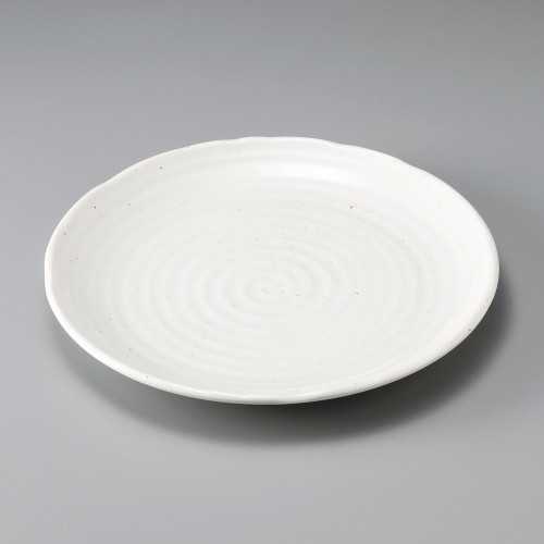 29119-021 粉引釉8.0皿|業務用食器カタログ陶里30号