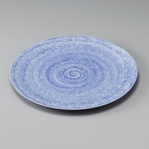 29702-541 インディコブルー 22㎝丸皿|業務用食器カタログ陶里30号