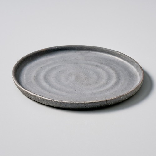 30020-431 黒泥7.0丸皿|業務用食器カタログ陶里30号