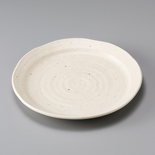 30220-461 粉引釉8.0丸皿|業務用食器カタログ陶里30号