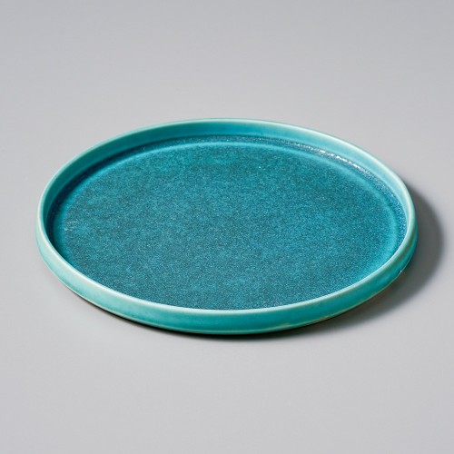 30311-101 トルコブルー切立丸皿(小)|業務用食器カタログ陶里30号