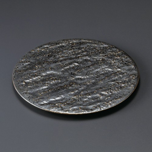30405-471 金結晶石肌丸24㎝皿|業務用食器カタログ陶里30号