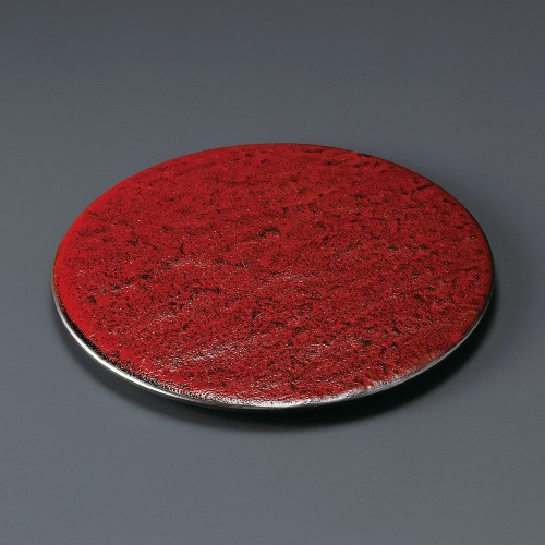 30406-471 紅柚子天目石肌丸24㎝皿|業務用食器カタログ陶里30号
