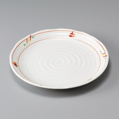 30724-021 赤絵平安7.0皿|業務用食器カタログ陶里30号