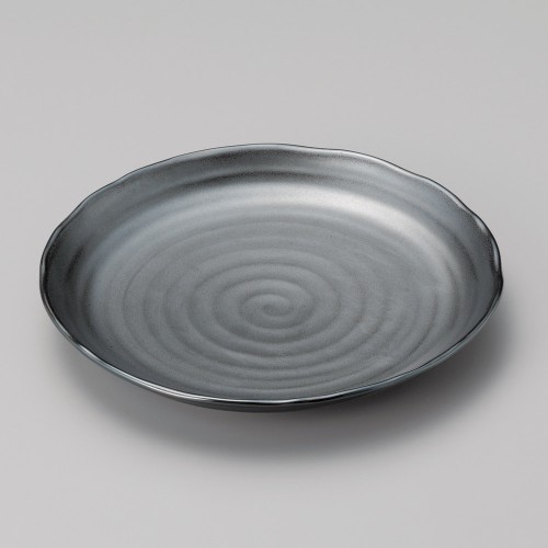 30933-021 鉄結晶8.0皿|業務用食器カタログ陶里30号