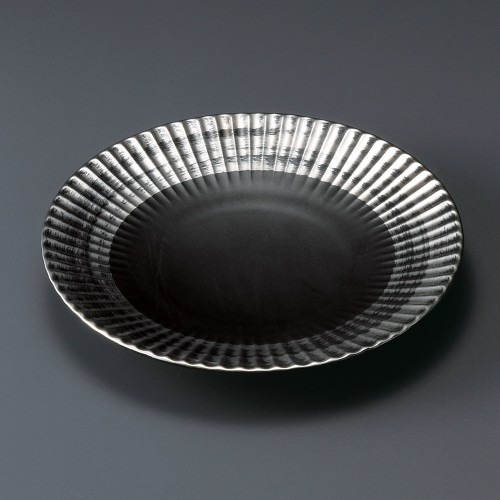 31020-471 黒マットプラチナ7.0皿|業務用食器カタログ陶里30号