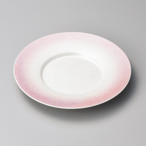 31101-181 ピンクラスター24㎝丸皿|業務用食器カタログ陶里30号