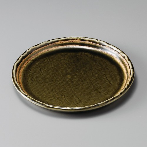 31910-191 織部ライン7.0丸皿|業務用食器カタログ陶里30号