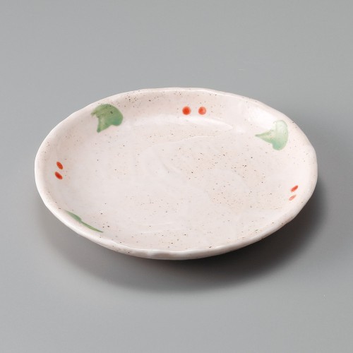 32015-021 桜志野4.5丸皿|業務用食器カタログ陶里30号