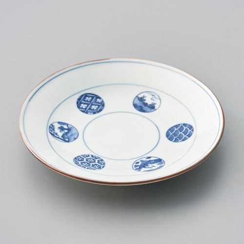 32307-121 丸紋山水6.0皿|業務用食器カタログ陶里30号