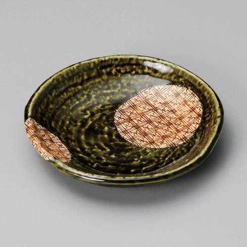 32404-291 格子織部16㎝丸皿|業務用食器カタログ陶里30号