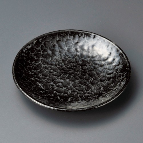 32503-511 黒銀彩5.5皿|業務用食器カタログ陶里30号