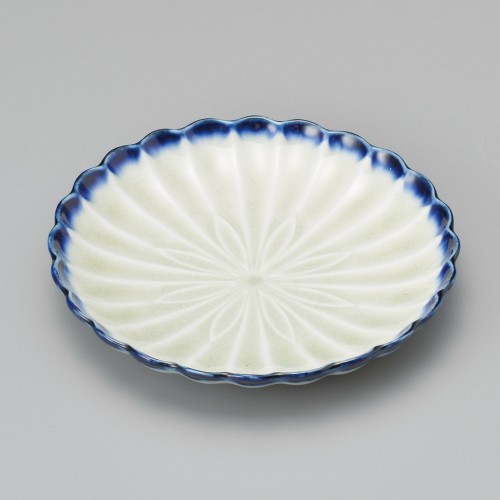 32516-541 藍流花型5.0皿|業務用食器カタログ陶里30号