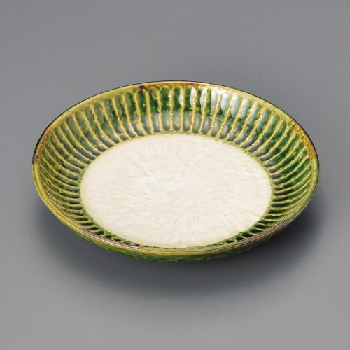32712-141 織部菊彫取り皿|業務用食器カタログ陶里30号