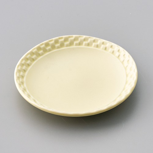 33328-491 パステルイエロー4.0皿|業務用食器カタログ陶里30号