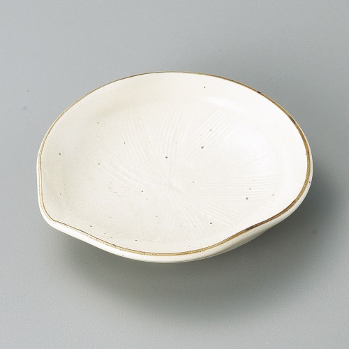 33522-221 粉引片口皿(小)|業務用食器カタログ陶里30号