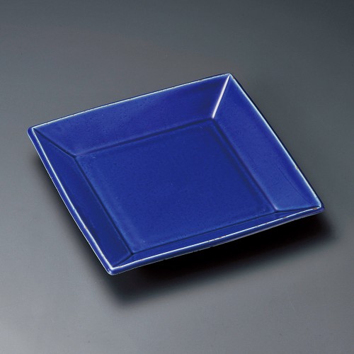 35707-461 黒土青釉24㎝スクエアー皿(大)|業務用食器カタログ陶里30号