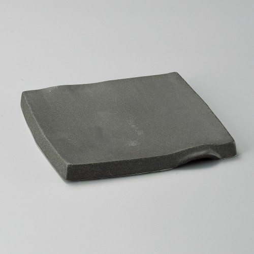 35716-051 黒マットまな板角皿(小)|業務用食器カタログ陶里30号