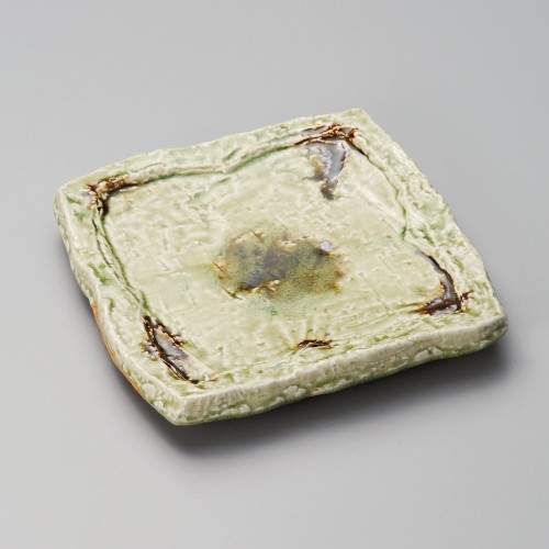 36316-471 ビードロがた彫り正角皿|業務用食器カタログ陶里30号