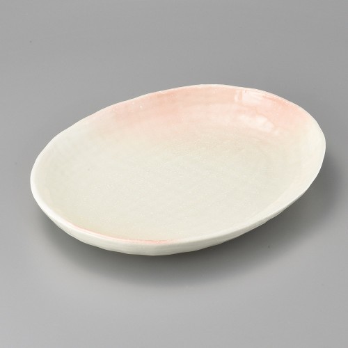 37811-051 ピンク吹だえん大皿|業務用食器カタログ陶里30号