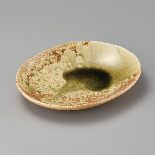 37901-431 灰釉楕円盛皿|業務用食器カタログ陶里30号