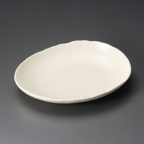 38506-671 粉引楕円盛皿|業務用食器カタログ陶里30号