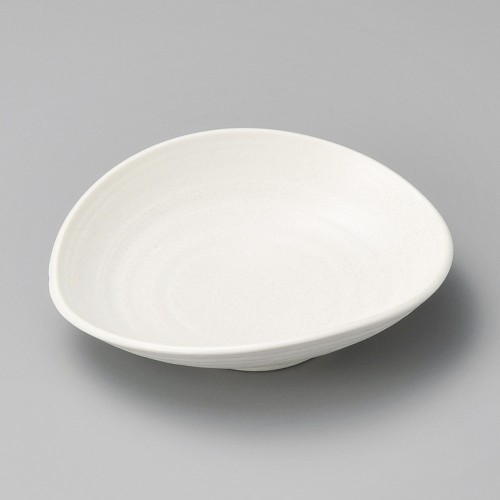 39511-181 白パールたわみ楕円鉢|業務用食器カタログ陶里30号