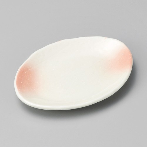 39923-301 桜吹ピンク楕円皿|業務用食器カタログ陶里30号