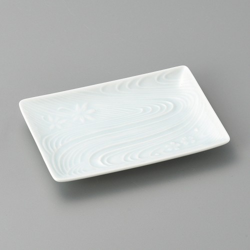 40403-331 青白磁清流角銘々皿|業務用食器カタログ陶里30号