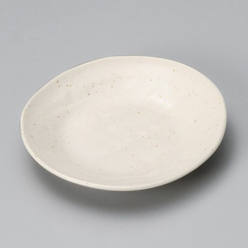 41123-461 粉引ソギ楕円4.0皿|業務用食器カタログ陶里30号