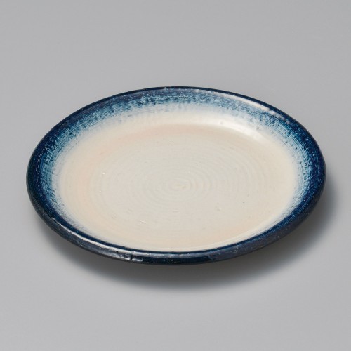 41246-151 青ボカシ6.5丸皿|業務用食器カタログ陶里30号