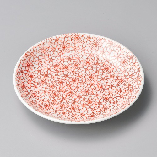 41628-641 赤小紋4.0皿|業務用食器カタログ陶里30号