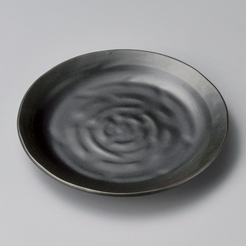 41757-511 黒マット3.5皿|業務用食器カタログ陶里30号