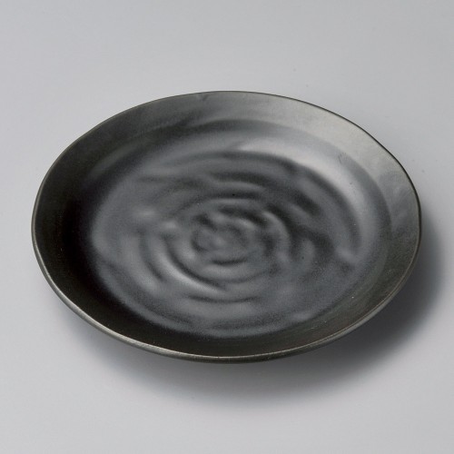 41758-511 黒マット4.0皿|業務用食器カタログ陶里30号
