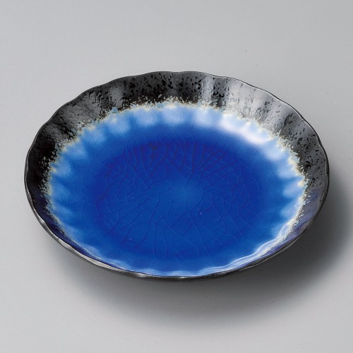 41822-611 深海(ブルー)3.5皿|業務用食器カタログ陶里30号