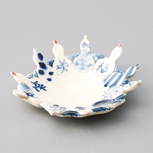 42202-301 呉須瓢くすぐる皿|業務用食器カタログ陶里30号