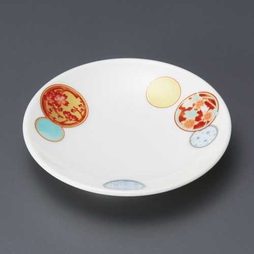 42406-491 赤絵手まり3.3皿|業務用食器カタログ陶里30号
