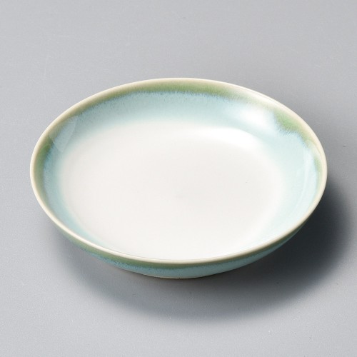42414-321 淡緑彩3.0丸小皿|業務用食器カタログ陶里30号