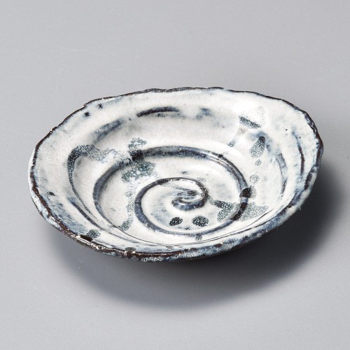 42534-251 手造りちぎり楕円小皿|業務用食器カタログ陶里30号