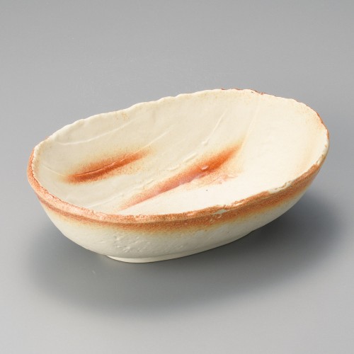 45313-641 ヒダスキ楕円鉢(小)|業務用食器カタログ陶里30号
