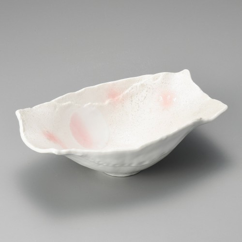 45702-471 ピンクラスター舟型鉢|業務用食器カタログ陶里30号
