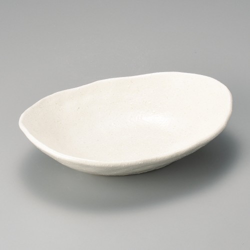 45913-601 斑点粉引楕円盛鉢|業務用食器カタログ陶里30号